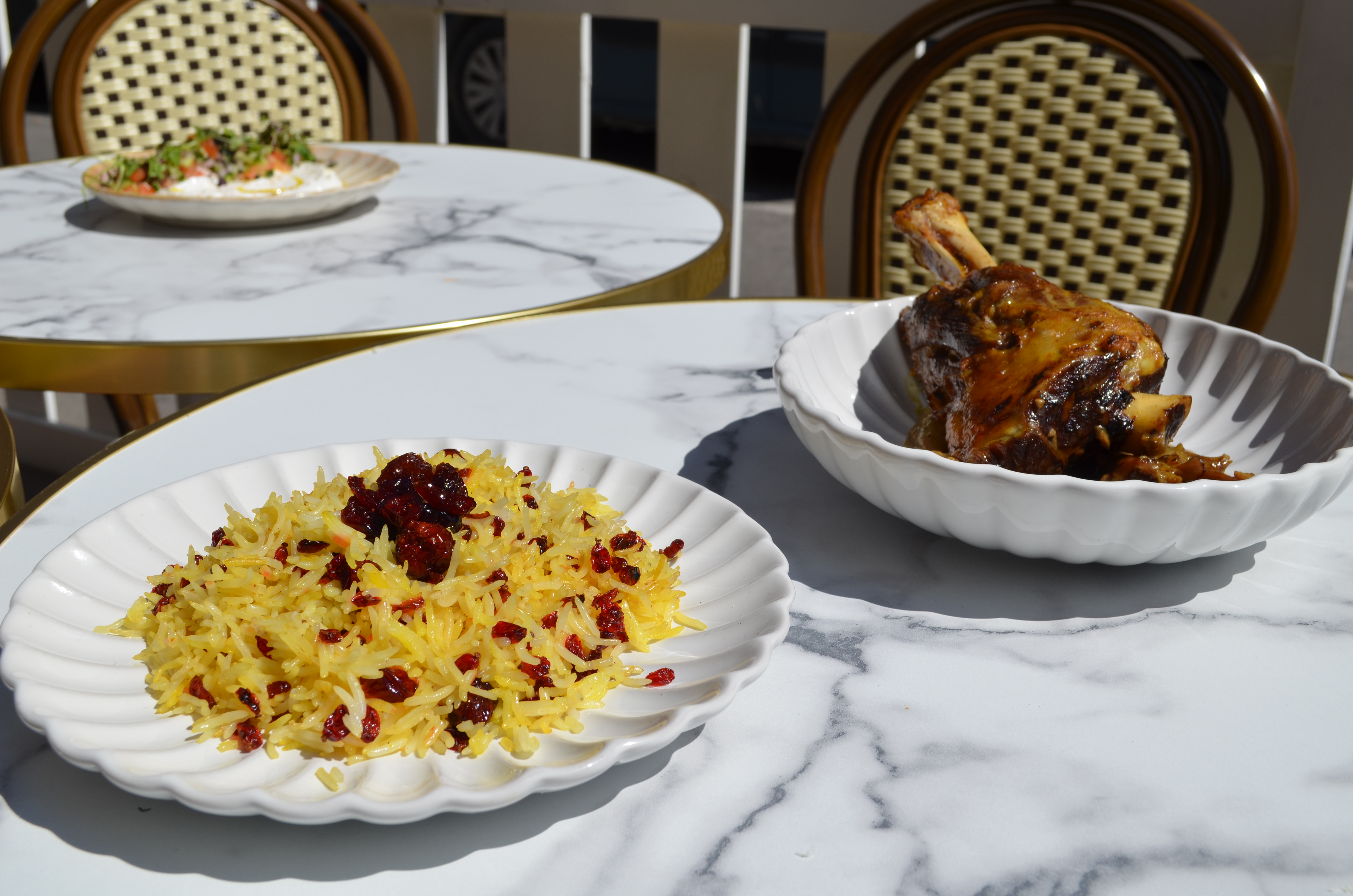 Zereshk polo with braised lamb at Bakehouse